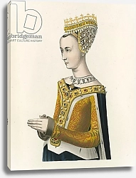 Постер Шоу Анри (акв) Margaret, Queen of James III of Scotland, c 1483, Half length portrait