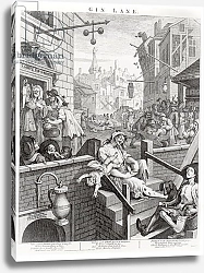 Постер Хогарт Уильям Gin Lane, 1751 3