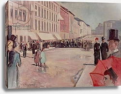 Постер Мунк Эдвард Military Band on Karl-Johann Street, Oslo, 1889