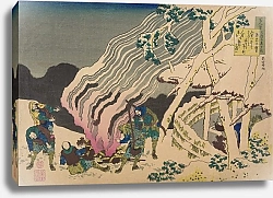 Постер Хокусай Кацушика Minamoto no muneyuki ason