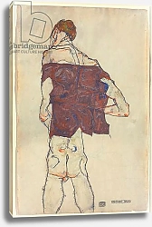 Постер Шиле Эгон (Egon Schiele) Standing Man; Stehender Mann, 1913