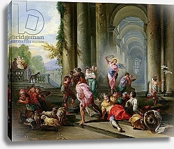 Постер Панини Джованни Паоло Christ Driving the Merchants from the Temple, c.1720-30