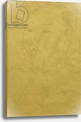 Постер Модильяни Амедео (Amedeo Modigliani) Guillaume Apollinaire as a Soldier; Guillaume Apollinaire en Soldat,