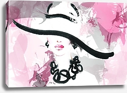 Постер Портрет женщины в шляпе