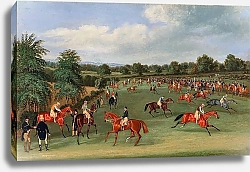 Постер Поллард Джеймс Epsom Races- Preparing to Start 1834