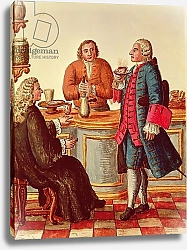 Постер Гревенброк Ян Venetian Noblemen in a Cafe