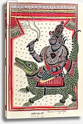 Постер Школа: Индийская 18в Varuna, God of the Oceans