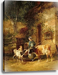Постер Шайер Уильям The Milkmaid, 1840