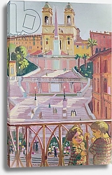 Постер Дени Морис Spanish Steps and the Trinità dei Monti church, Rome, 1928