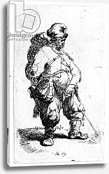 Постер Рембрандт (Rembrandt) A man urinating, 1631
