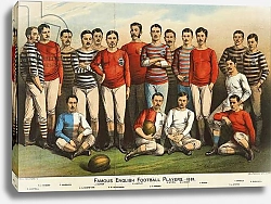 Постер Школа: Английская 19в. Famous English football players of 1881, from 'Boy's Own'