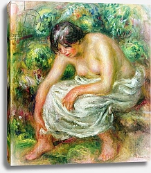 Постер Ренуар Пьер (Pierre-Auguste Renoir) The toilet after the bath, 1915
