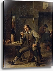 Постер Теньерс Давид Младший A Smoker Leaning on a Table, 1643