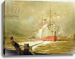 Постер Уилли Уильям Docking a Cargo Ship