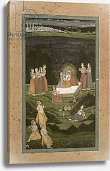 Постер Школа: Индийская 18в 63.794 'Tambula-Seva', Krishnagar, West Bengal, 1750