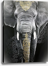 Постер Индийский слон