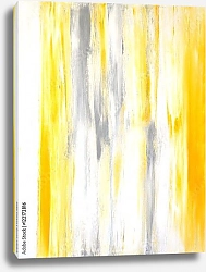 Постер Жёлто-белая абстракция