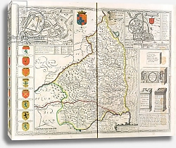 Постер Спид Джон Map of Northumberland, from 'The Theatre of the Empire of Great Britaine', 1611-12