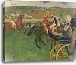 Постер Дега Эдгар (Edgar Degas) The Race Course - Amateur Jockeys near a Carriage, c.1876-87