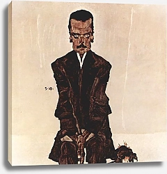 Постер Шиле Эгон (Egon Schiele) Портрет Эдуарда Космака