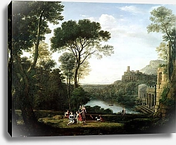 Постер Лоррен Клод (Claude Lorrain) Landscape with the Nymph Egeria