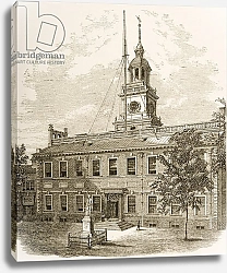 Постер Мэннинг Самуэль (грав) County Court House or, Independence Hall, Philadelphia Pennsylvania, c.1880