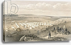 Постер Симпсон Вильям Camp of the naval brigade before Sebastopol