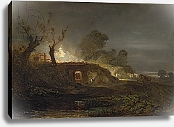 Постер Тернер Уильям (William Turner) A Lime Kiln at Coalbrookdale, c.1797