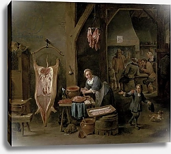 Постер Теньерс Давид Младший Sausage-making, 1651