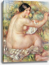 Постер Ренуар Пьер (Pierre-Auguste Renoir) Large Seated Nude, 1912