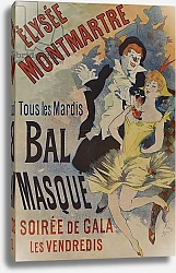 Постер Шере Жюль Élysée Montmartre: Bal Masque, published January 18, 1891