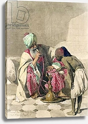 Постер Хааг Карл The Nargileh Smoker and his slave boy, 1883