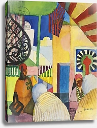 Постер Макке Огюст (Auguste Maquet) In the Bazaar, 1914
