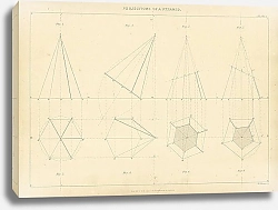Постер Projections of a Pyramid 1