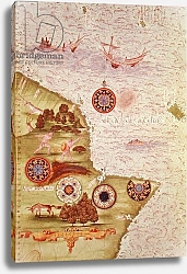 Постер Тестю Гульем (карты) Fol.41v Map of Australia, from 'Cosmographie Universelle', 1555