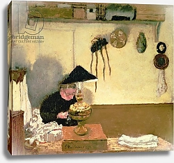 Постер Вюйар Эдуар Madame Vuillard Sewing