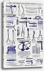 Постер Школа: Английская 20в. Хирургические инструменты, литография, ок. 1900 г.