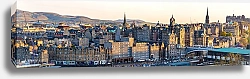 Постер Шотландия. Панорама центра Эдинбурга