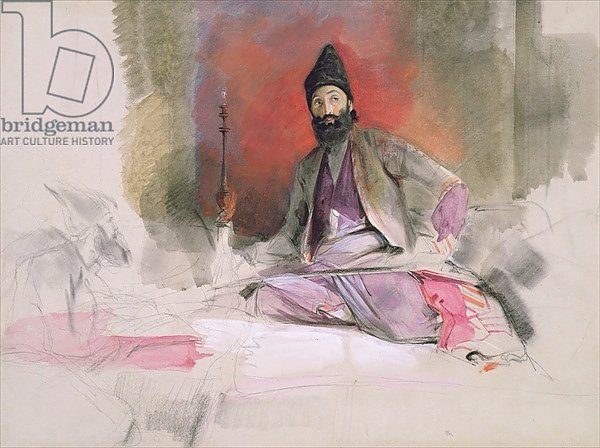 No.0738 Study of a Turkish Magnate, possibly Hallicoo Mirza, c.1840