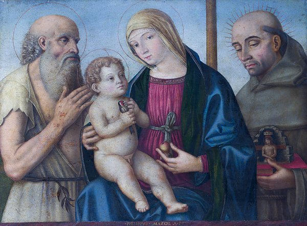 Дева Мария с младенцем и Святыми 3