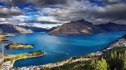 Озеро Уакатипу, Новая Зеландия