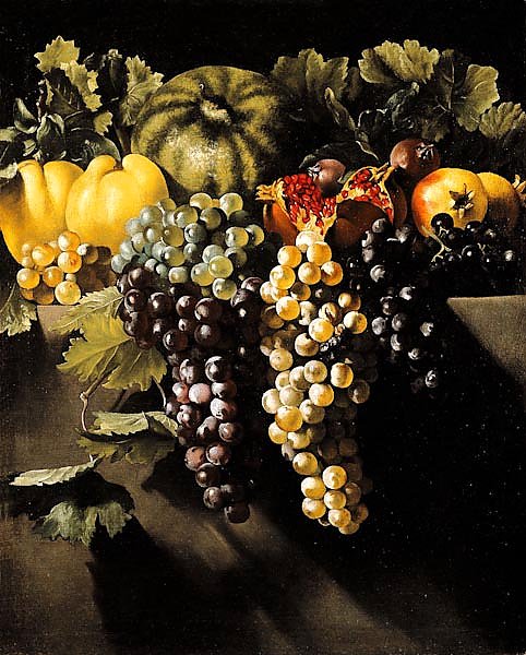 Натюрморт с виноградом