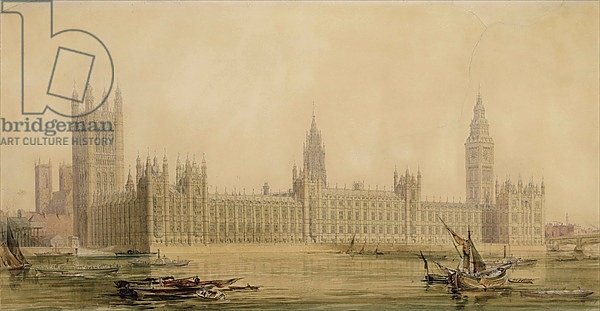 Perspective View of the new Houses of Parliament, c.1840s