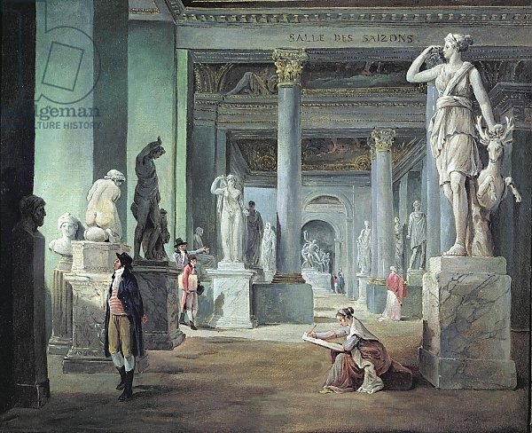 The Salle des Saisons at the Louvre, c.1802