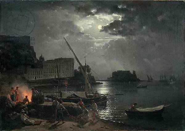 View of Naples in Moonlight, 1829