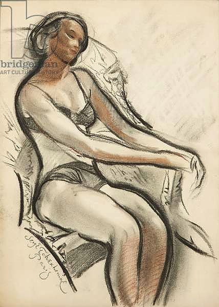 Woman Seated in an Armchair,