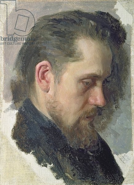 Portrait of the author Nikolay Pomyalovsky, 1860