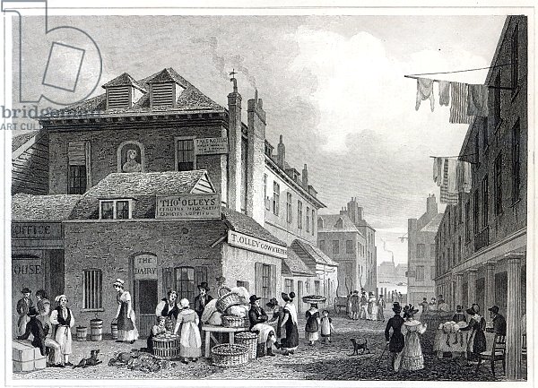 Hungerford Market, Strand, engraved by Thomas Barber, 1830