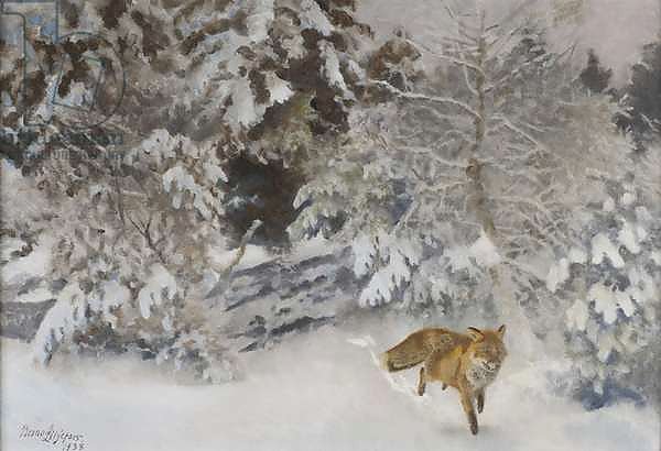 Fox in Winter Landscape, 1938