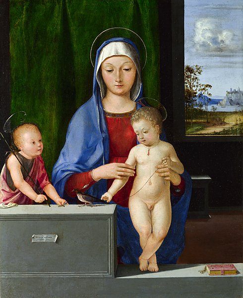 Дева Мария и младенец со Свтым Джоном